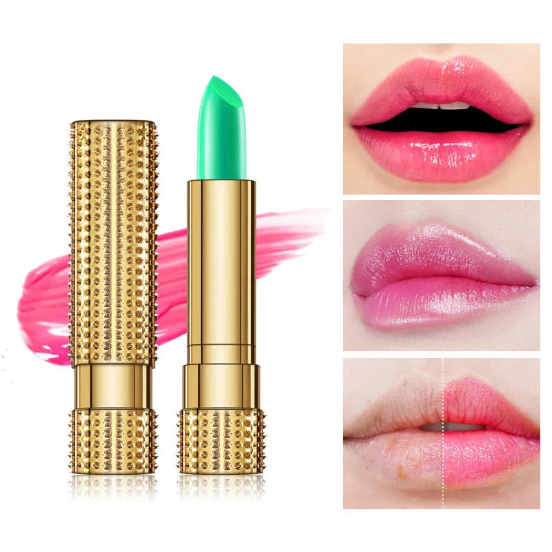 99% Aloe Vera Temperature Color Change Lipstick Moistourizing Lip Natural Temperature Change Color Lasting Jelly Lip Balm