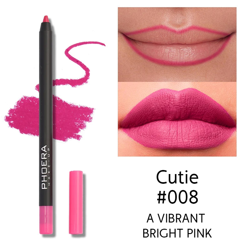 13 Colors Lip Liner Pen Lipstick Fog Surface Matte Waterproof Lipstick Pen Wooden Lip Liner Pencil Women Makeup